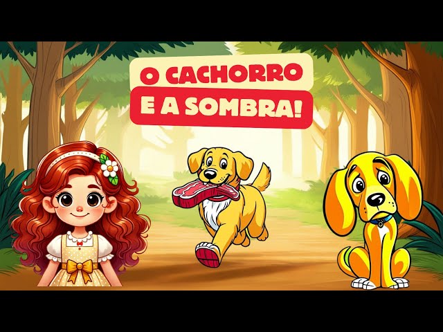 O Cachorro e a Sombra - Um Desenho Infantil com Lições de Vida sobre Ganância