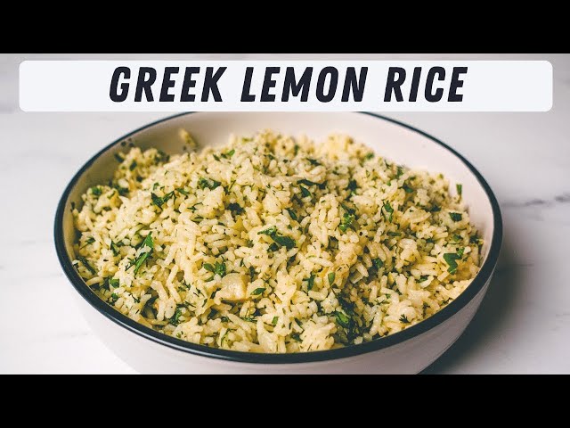 Easy and Delicious Greek Lemon Rice