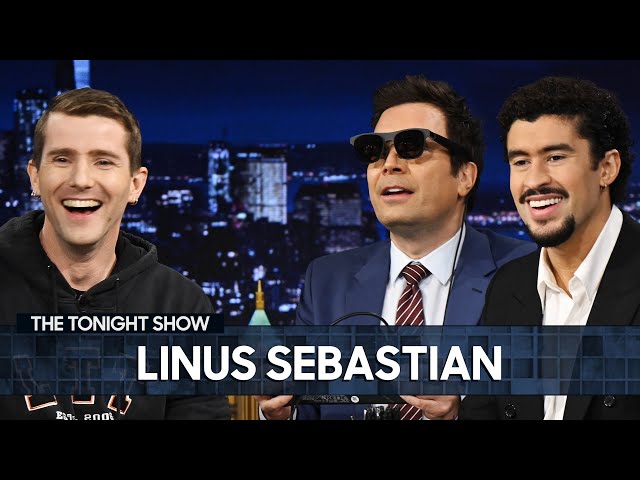 Linus Sebastian Shows Jimmy and Bad Bunny Some Mind-Blowing Technology (Extended) | The Tonight Show