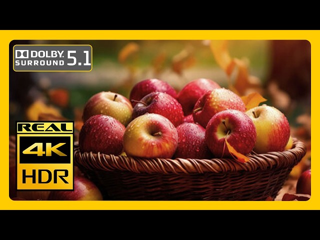 Autumn Like NEVER BEFORE With Relax Music & 4K HDR  Dolby 5.1 Sound