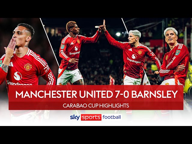 Man United run RIOT at Old Trafford 😱🔥 | Manchester United 7-0 Barnsley | Carabao Cup Highlights