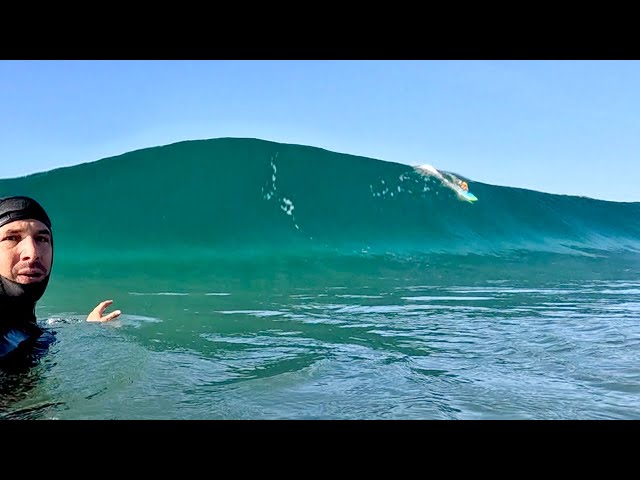 Scoring ultra CLEAN waves and PIPING mini pointbreak!!!