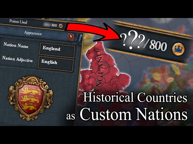 What Would the Historical Countries of EU4 Cost as Custom Nations?