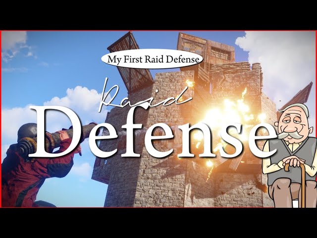 My first online raid defense Rust