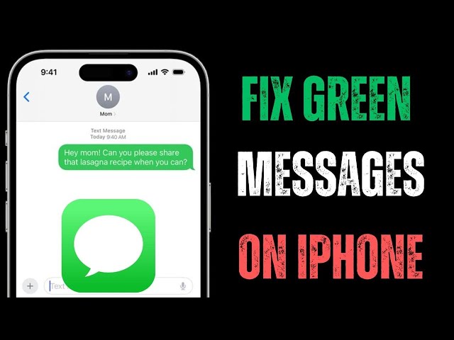 How To Fix Green Messages On iPhone / 2025