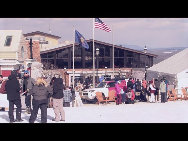 Giving lugeing a go in annual Winterfest