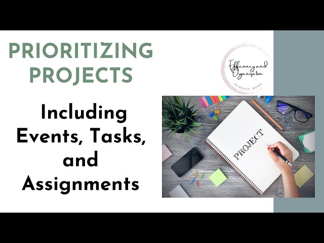 PRIORITIZING PROJECTS