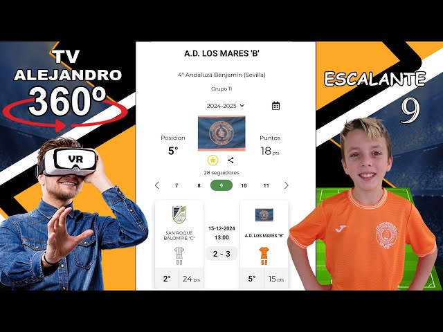 SAN ROQUE  VS LOS MARES LIGA 2024 BEMJAMIN 4º ANDALUZA GRUPO 11 EN 360º