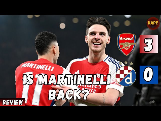 Is Martinelli BACK ? | Arsenal 3-0 Dinamo Zagreb Reaction