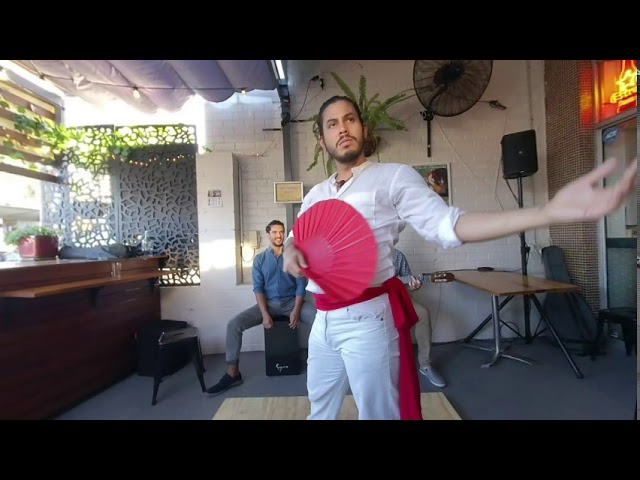 180 VR Life Footage Tablao Flamenco at Pata Negra Tapas Bar 5