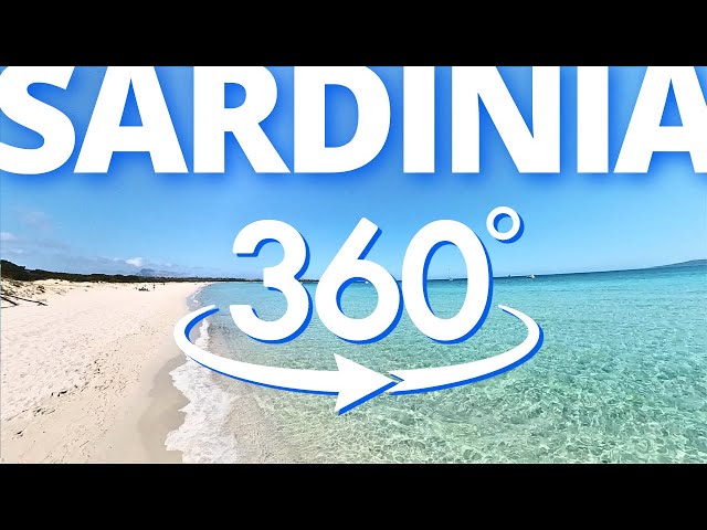 Walking on the Beach in 360° - Sardinia - San Teodoro Beach - [Italian passeggiata on the Beach]