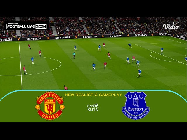 eFootball Pes 2024 Realistic Gameplay | Manchester Utd vs everton | Premiere League - Smokepatch