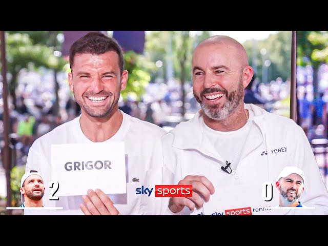 Absolutely BRUTAL first question! 🤣 | Grigor Dimitrov vs Jamie Delgado quiz