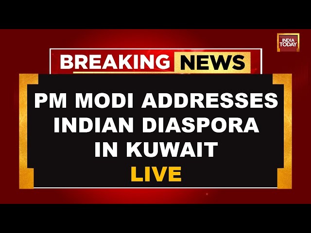 PM Modi in Kuwait LIVE: Prime Minister Narendra Modi Lands in Kuwait | India Today LIVE