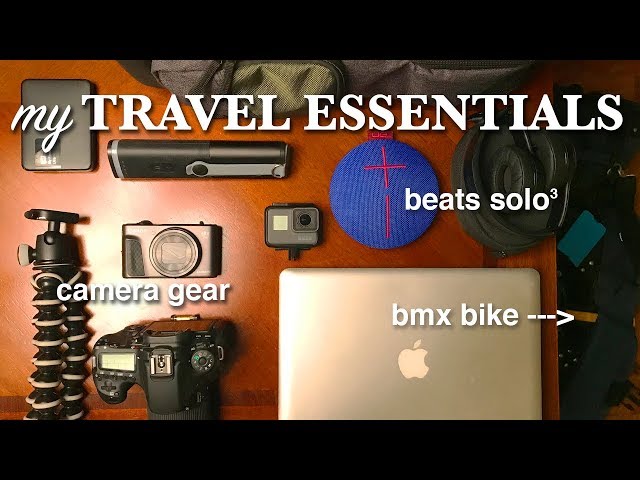 MY TRAVEL ESSENTIALS! #VLOGLIFE