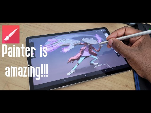 Painter app for Samsung tab s7 is the procreate for android WOW