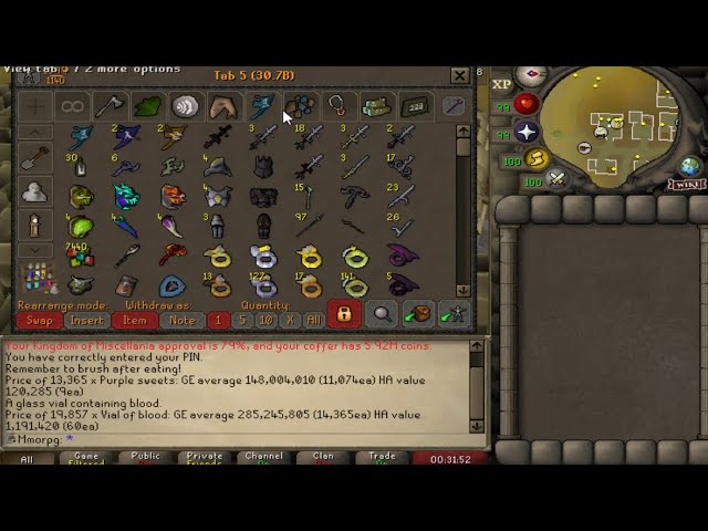 THOUSANDS of hours added back to the collection log: 40b+ Mmorpg Ironman Bank Video 2025!