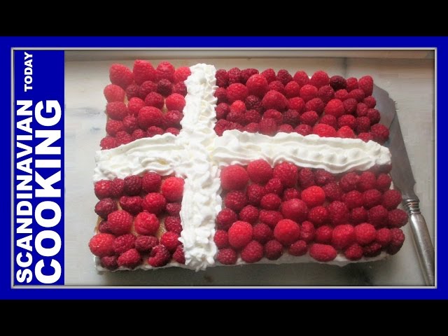 How To Make Danish Flag Cake Recipe - Dannebrogskage