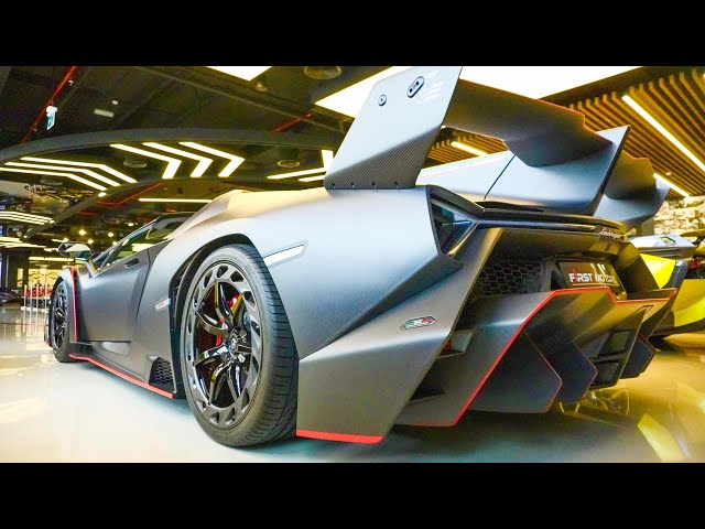 SUPERCARS DUBAI - Aston Martin Valkyrie, Lamborghini VENENO, Sian , Koenigsegg Jesko #shorts