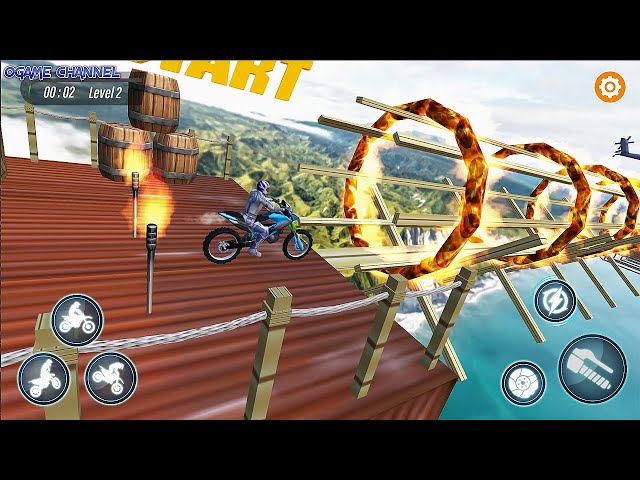 Mega Ramp Bike Racing Simulator 3D - Extreme Dirt Bike Motocross Racer  - Android GamePlay