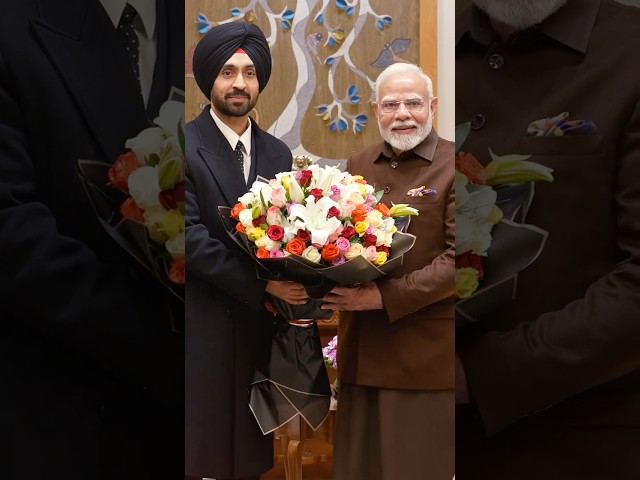 Singer Diljit Dosanjh meets PM Modi | #shorts