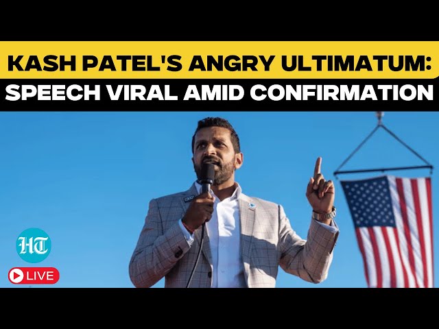 Kash Patel LIVE: Kash's Angry Ultimatum - Speech Viral Amid Senate Confirmation| FBI Director| Trump