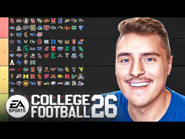 Ranking ALL 136 Teams for College Football 26 Rebuild!