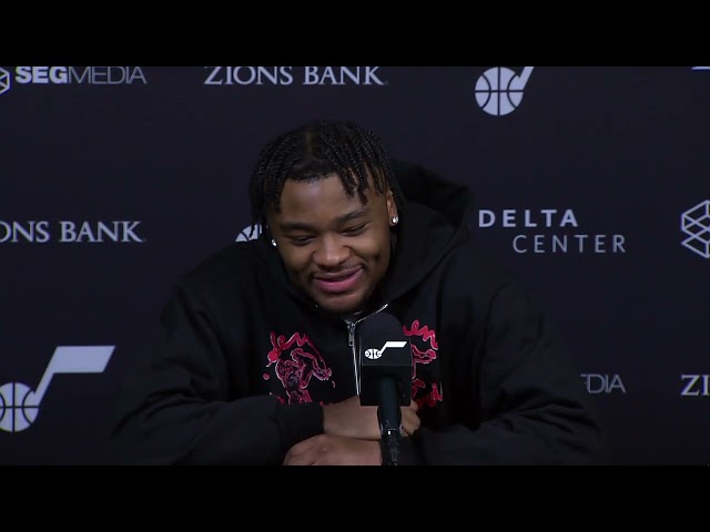 Isaiah Collier Recaps Utah Jazz Win vs. Brooklyn Nets | Utah Jazz Post-Game Interview