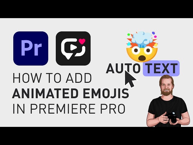 How to add animated emojis inside Adobe Premiere Pro