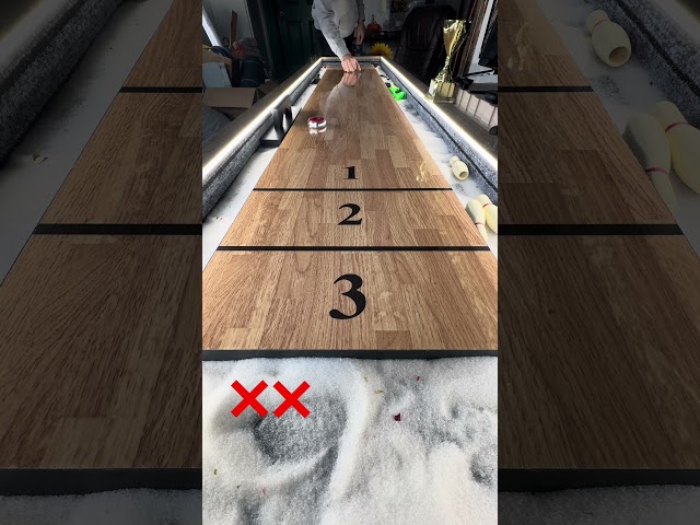 Shuffleboard with no wax 😱