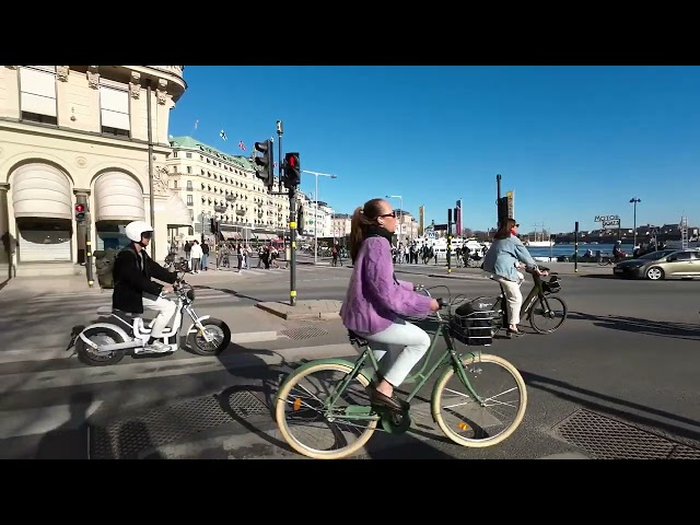 Stockholm Walking Tour 4K In City Center Near Water