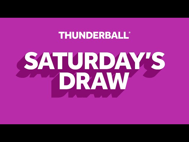 The National Lottery Thunderball draw results from Saturday 02 November 2024