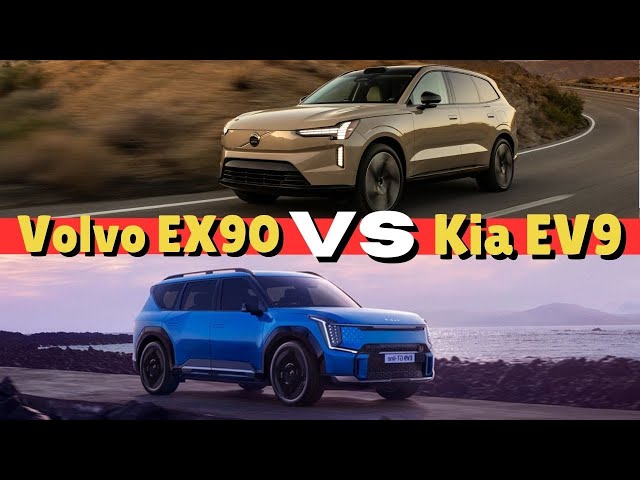 2025 Kia EV9, GT Line, AWD VS Volvo EX90, Twin Motor Performance, AWD