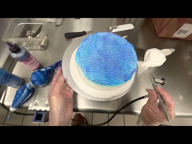 Two Tone Air Brush Cake