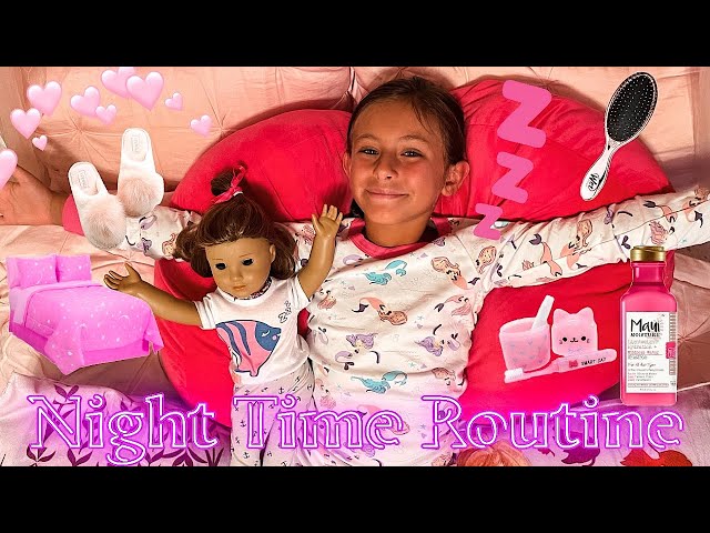 American Girl Doll and Me Night Routine ⭐️