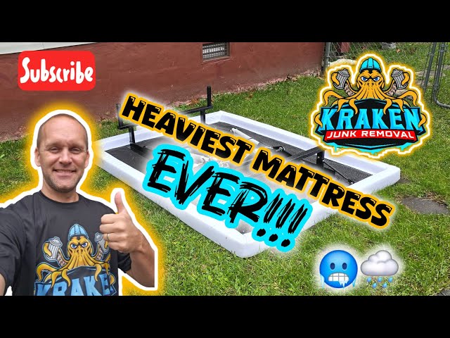 Rainy Day Challenge: Soaked Mattress & Bed Frame Removal by Kraken Junk Removal in Erwin, TN