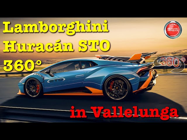 360° 4K Lamborghini Huraán STO in Vallelunga - Ruote in Pista