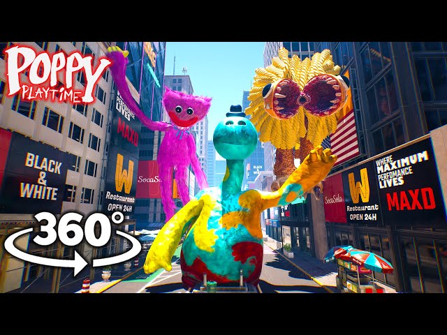 Poppy Playtime 4 | Doey In New York City  | 360° VR Animation | 4K VR 360