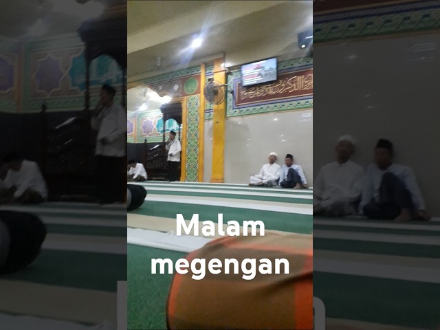 Malam megengan di mesjid besar Roudhoh Selatbaru