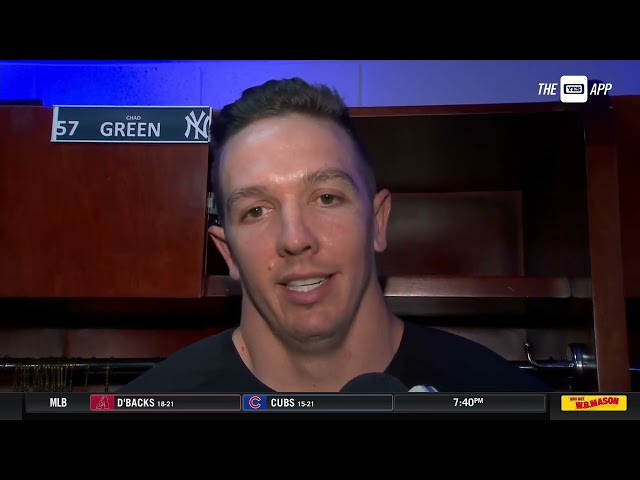 Chad Green on leaving the game after experiencing right forearm discomfort