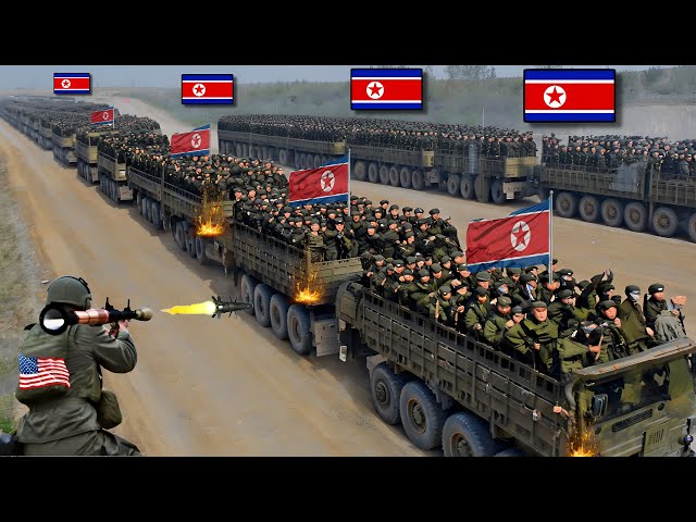 TODAY! Thousands of North Korean Logistics Trucks Destroyed by Deadly US Helicopters