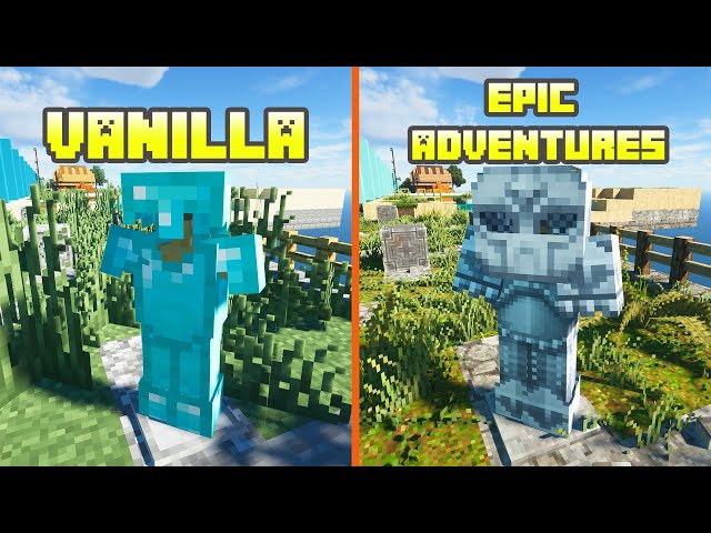 Vanilla vs Epic Adventures | Texture Comparison [ 4K 60FPS ]