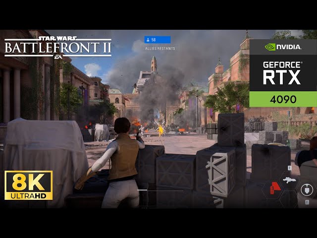 [8K] Star Wars Battlefront 2 - Gameplay | HDR | RTX 4090 Ultra Settings | Epic Battles in 60FPS