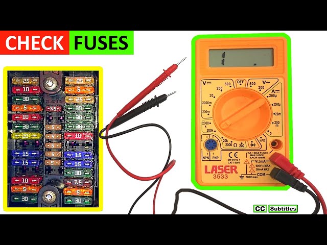 How to check car fuses without pulling them out - Testing fuses with a Multimeter