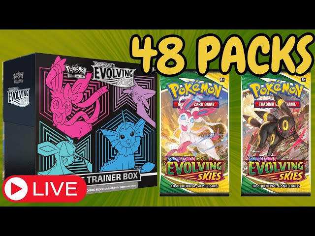 Opening 6 Evolving Skies Elite Trainer Boxes (11.1.24 Live Stream Replay)