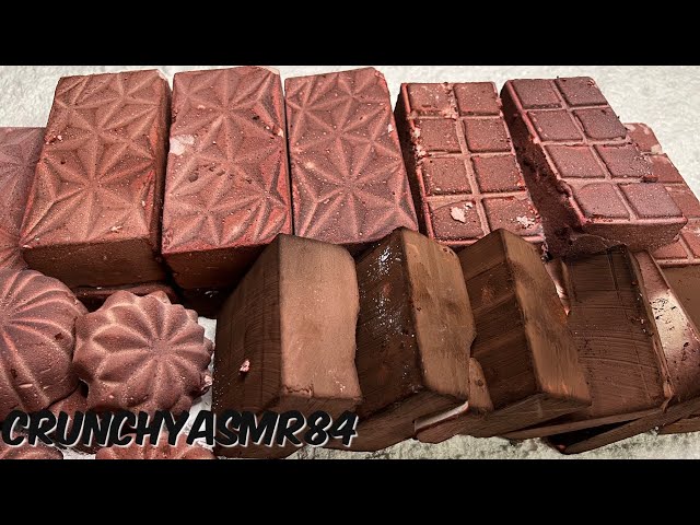 Chocolate Bars & Brown Dyed Blocks Crush | Oddly Satisfying | ASMR | Sleep Aid