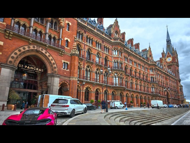 London Summer Walk - Google’s ‘landscraper’ at King’s Cross to Embankment via Bloomsbury · 4K HDR