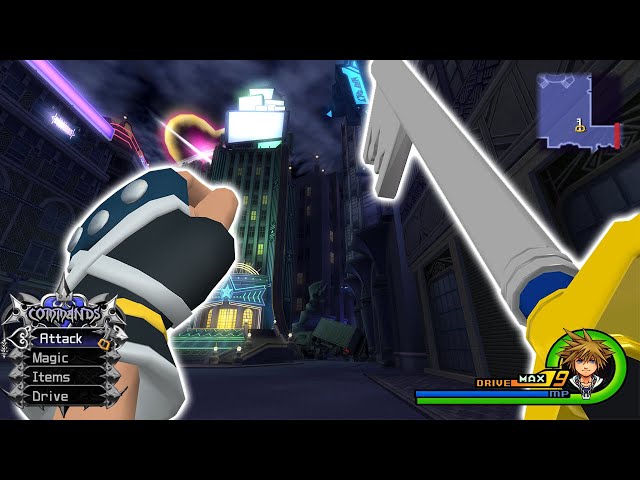 I Played Kingdom Hearts 2 Entirely in First Person Mode - No Reaction Commands or Lock On