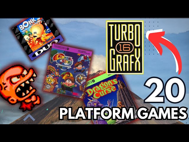 20 PLATFORM games on TURBOGRAFX-16 || The 👑KING of game genres on the best❓ console