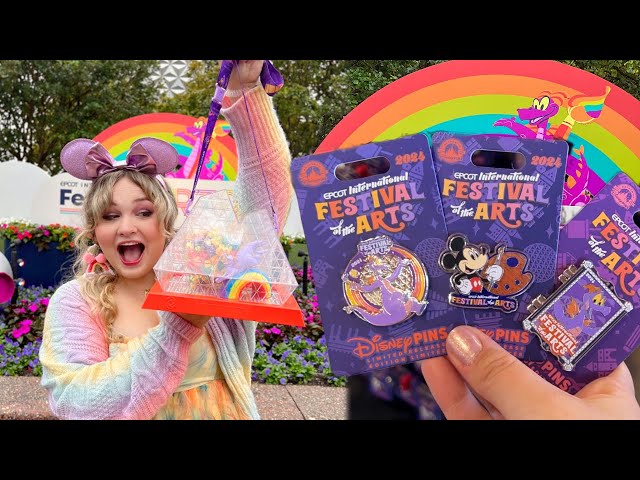 Epcot’s Festival of the Arts MERCH & PINS + Foods and Pin Trading!